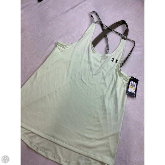 Athletic Tank Top By Under Armour In Green, Size: M