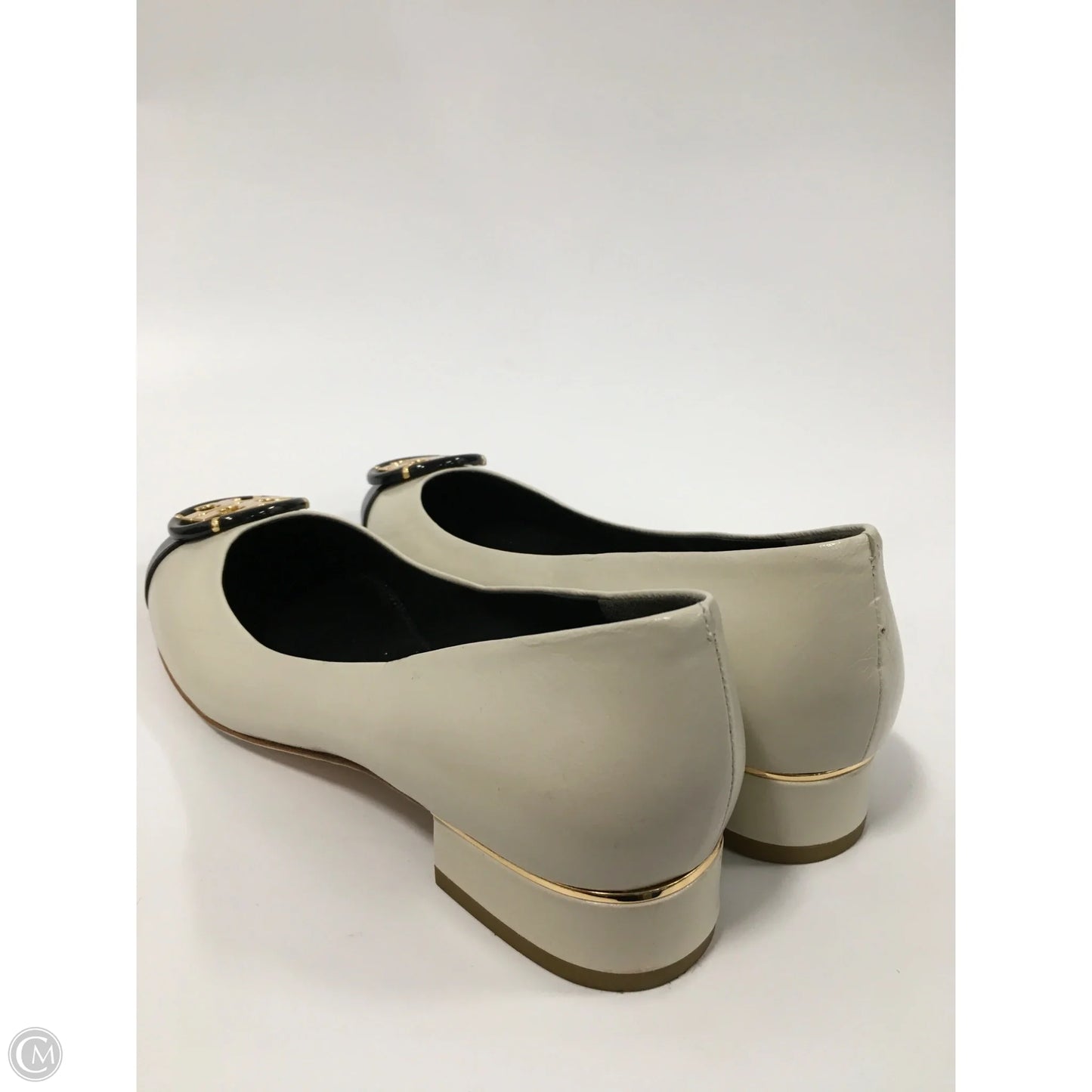Shoes Designer By Tory Burch In Black & Cream, Size: 6