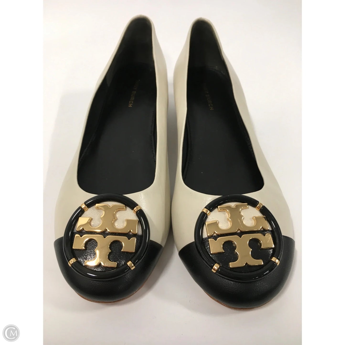 Shoes Designer By Tory Burch In Black & Cream, Size: 6