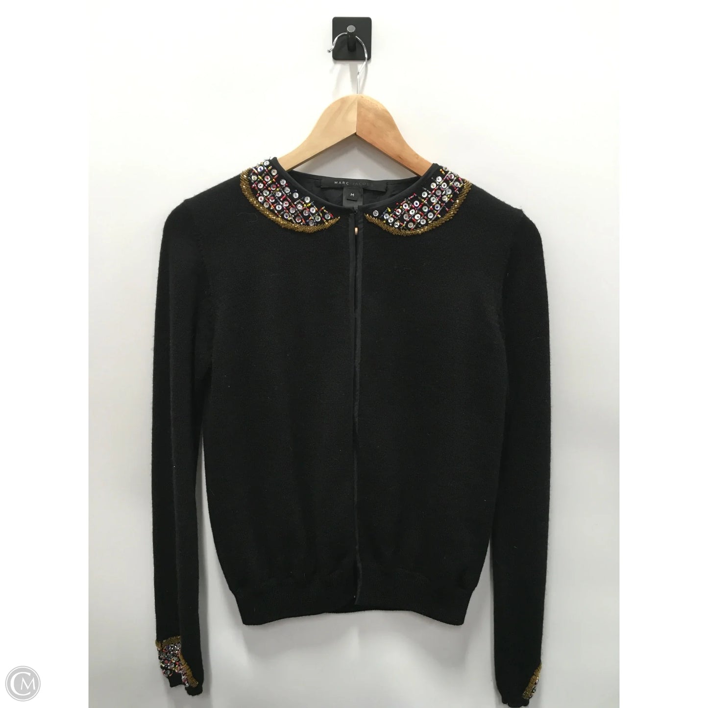 Top Long Sleeve Luxury Designer By Marc Jacobs In Black, Size: M