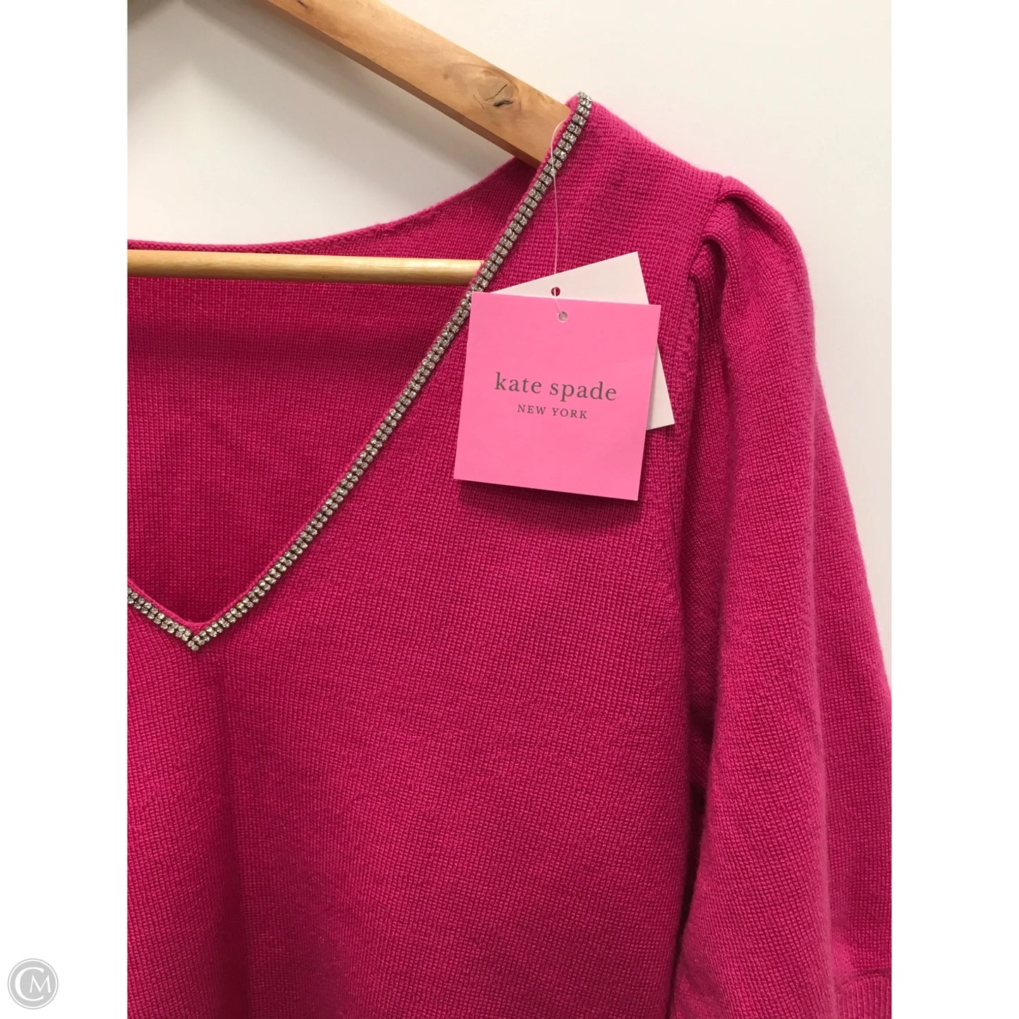 Sweater Designer By Kate Spade In Pink, Size: M