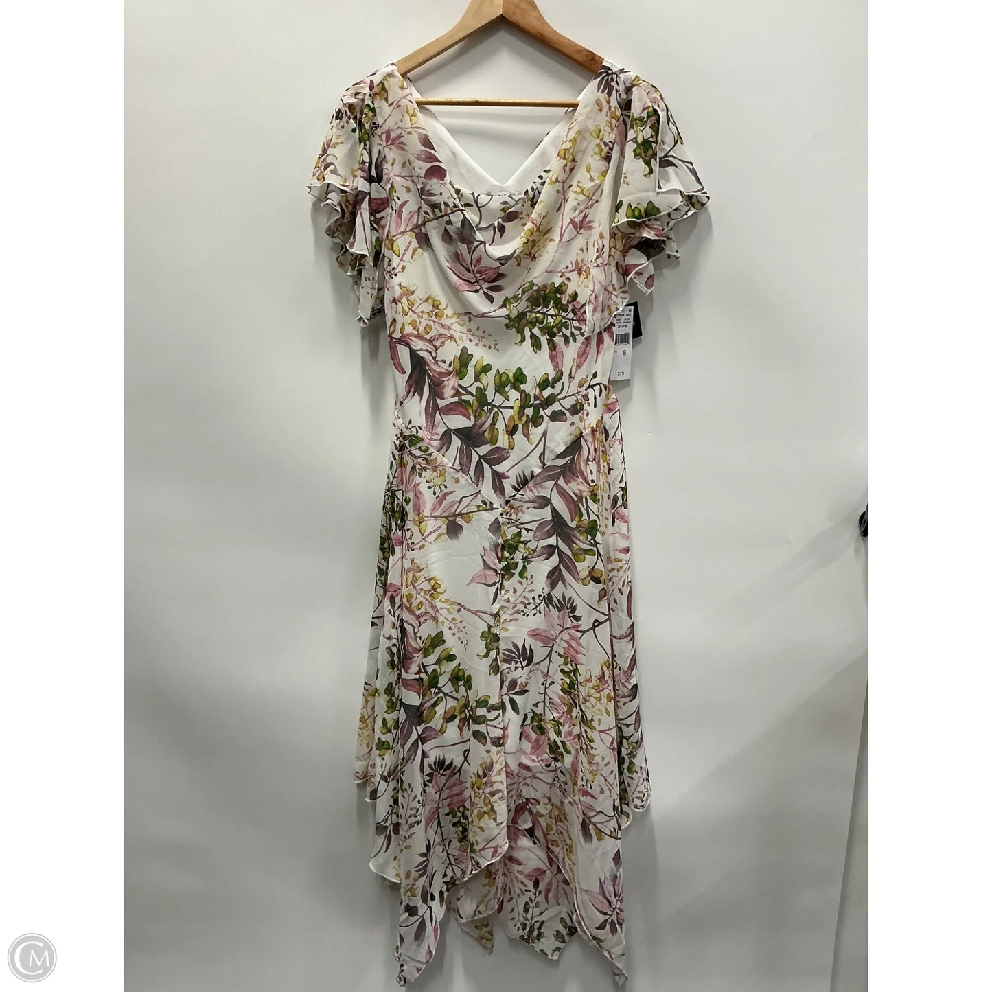 Dress Casual Midi By Robbie Bee In Floral Print, Size: M