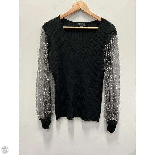 Top Long Sleeve By Absolutely Famous In Black, Size: Xl