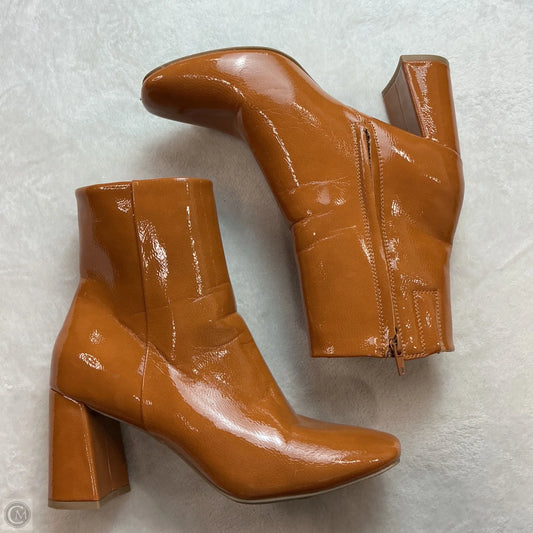 Boots Ankle Heels By Sugar In Orange, Size: 7.5