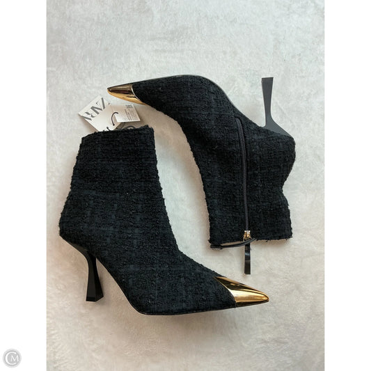 Boots Ankle Heels By Zara In Black, Size: 9