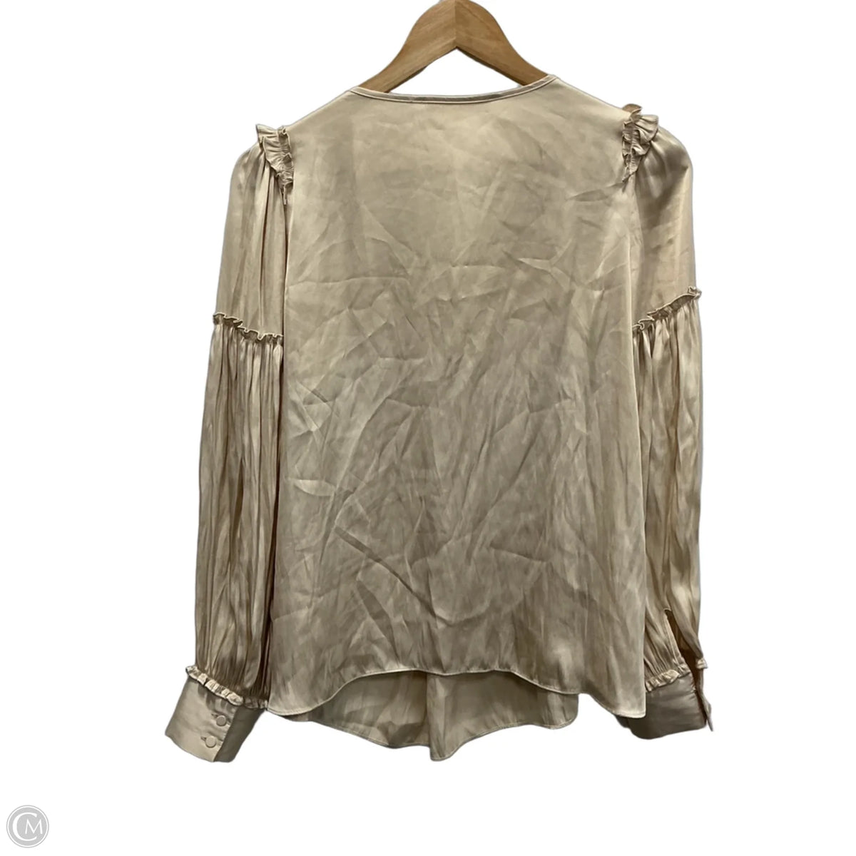Top Long Sleeve By Loveshackfancy In Cream, Size: S