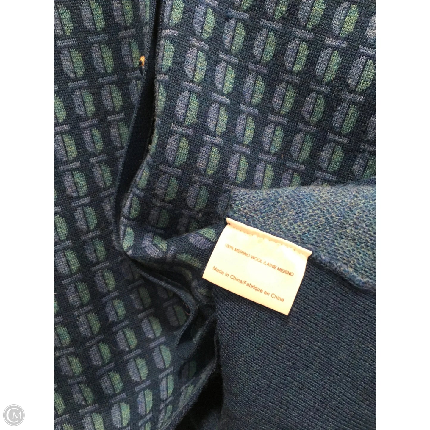 Cardigan Designer By Tory Burch In Blue, Size: M
