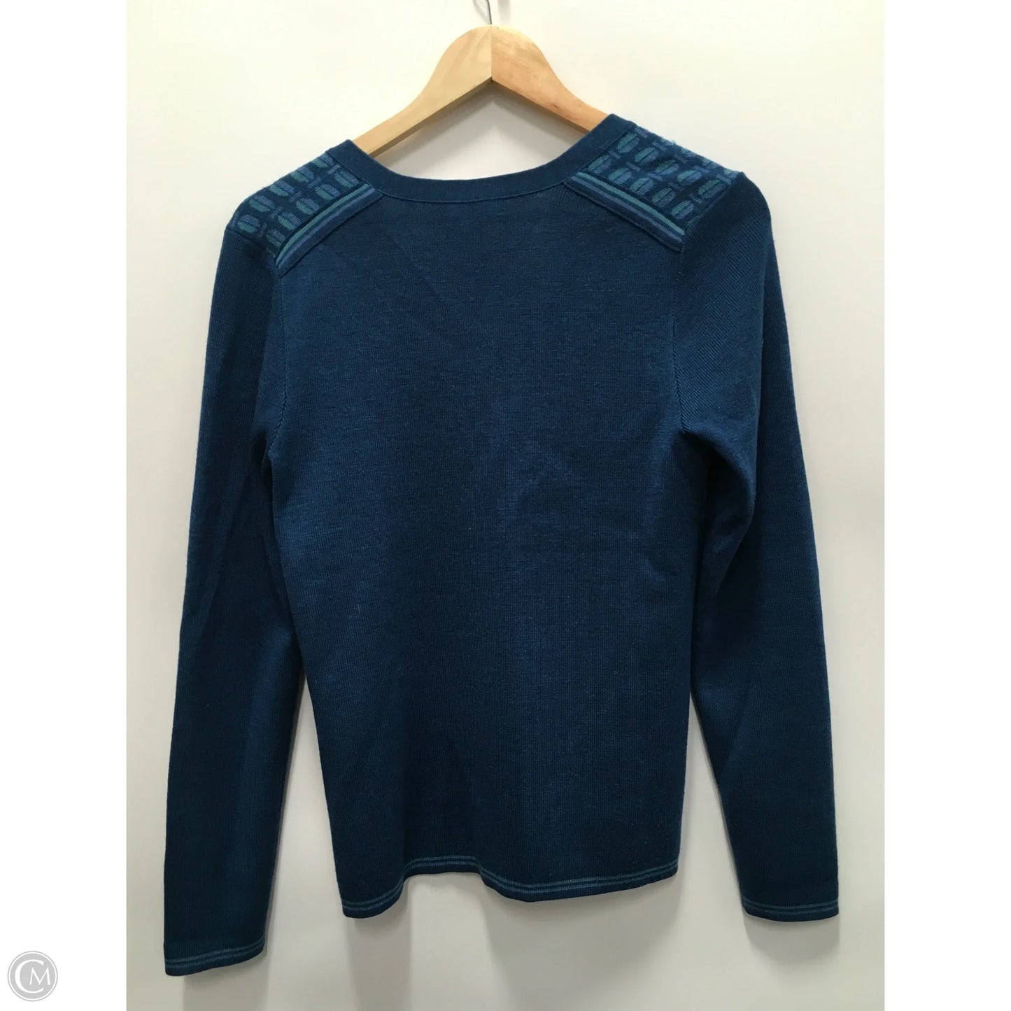 Cardigan Designer By Tory Burch In Blue, Size: M