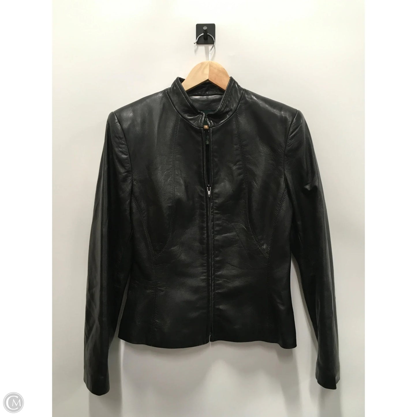 Jacket Leather By Danier In Black, Size: 10