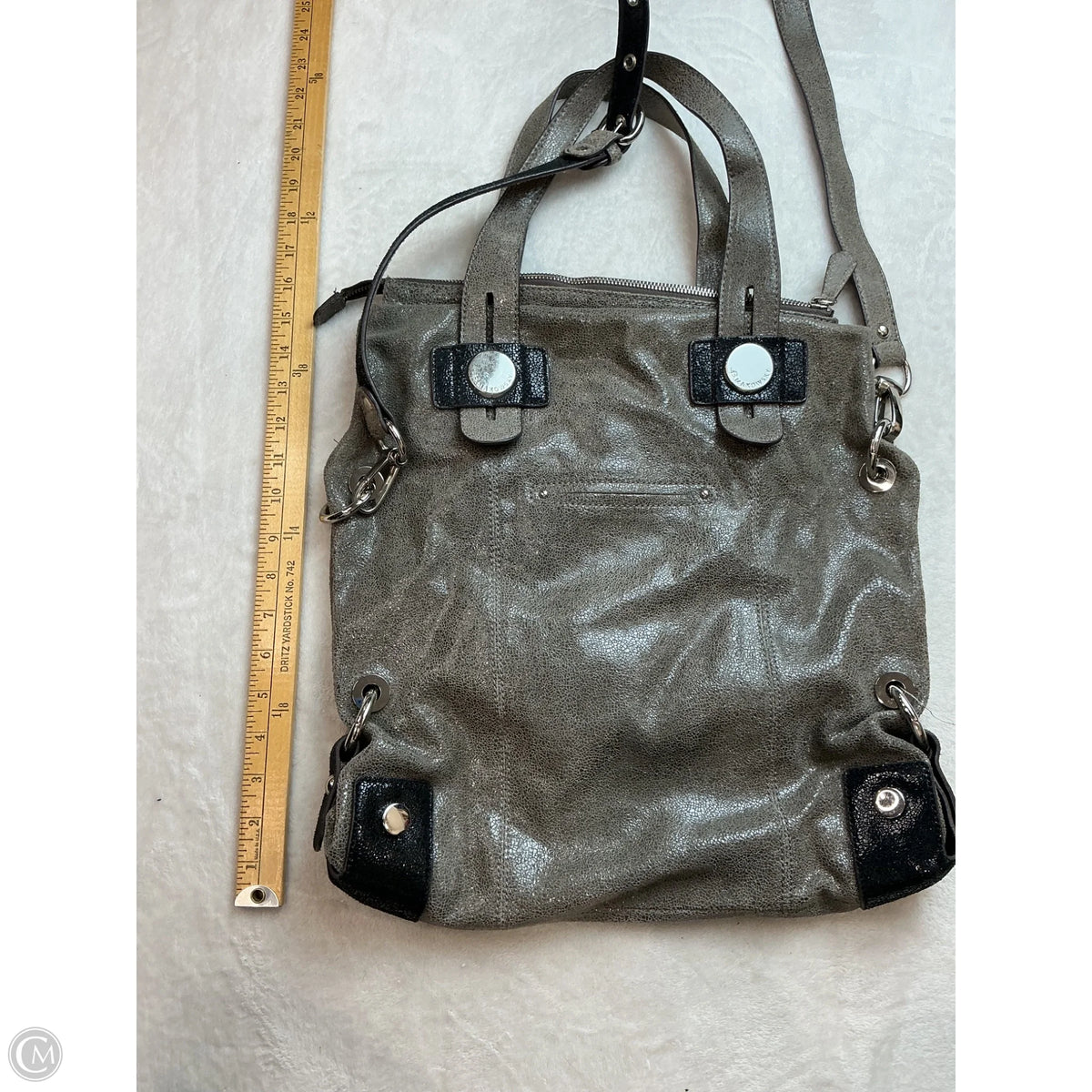 Handbag Leather By B. Makowsky, Size: Medium