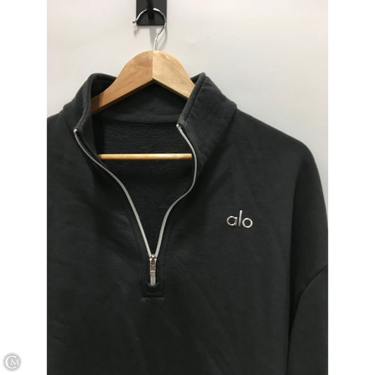 Sweatshirt Collar By Alo In Grey, Size: M