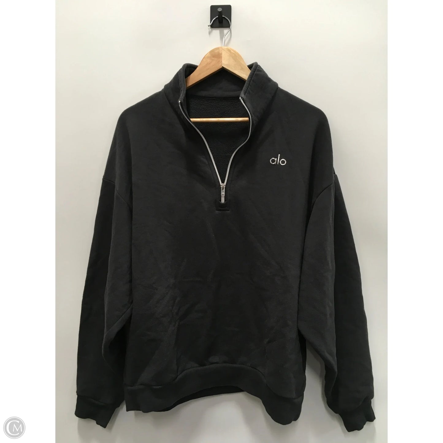 Sweatshirt Collar By Alo In Grey, Size: M