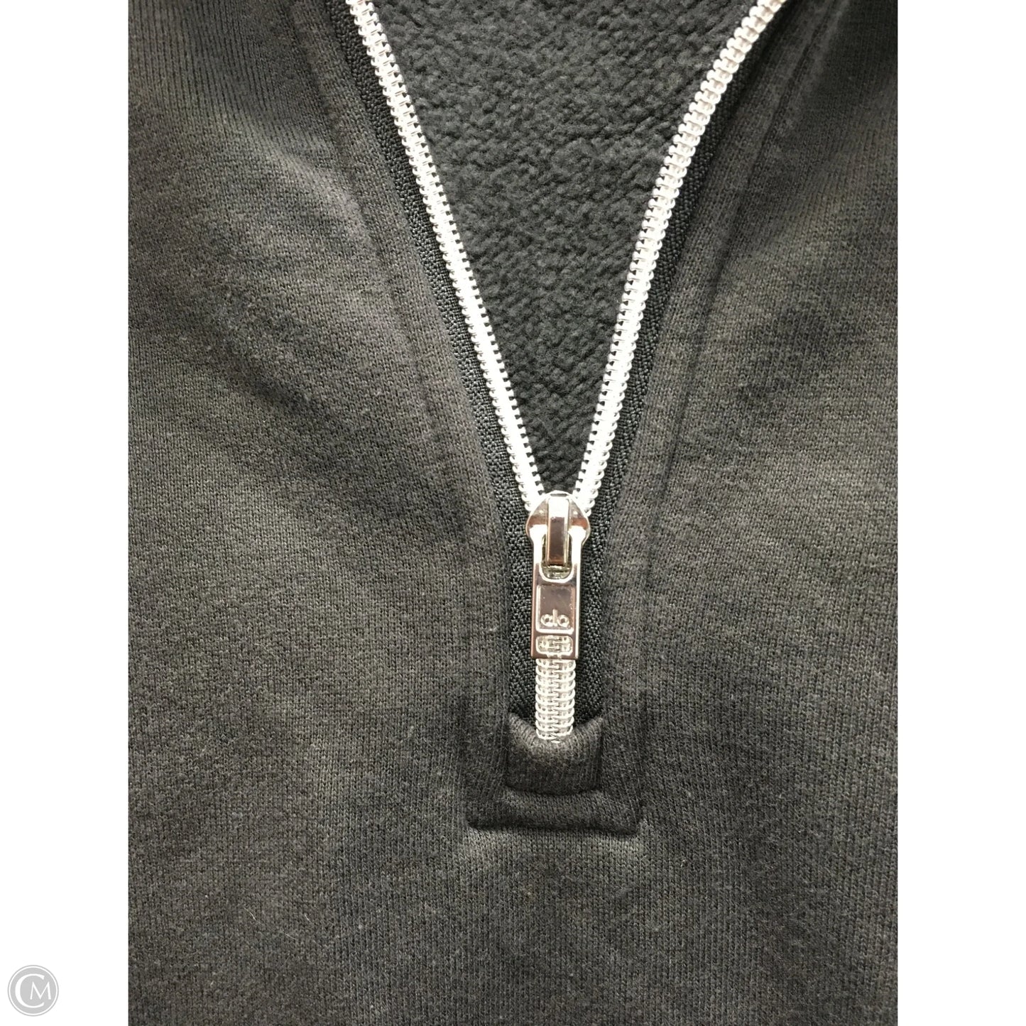 Sweatshirt Collar By Alo In Grey, Size: M