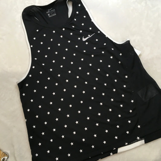 Tank Top By Nike In Black & White, Size: M