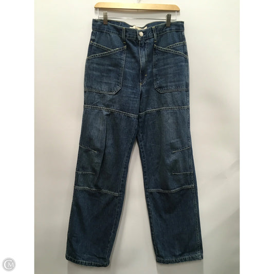 Designer Jeans Wide Leg By Amo In Blue Denim, Size: 6