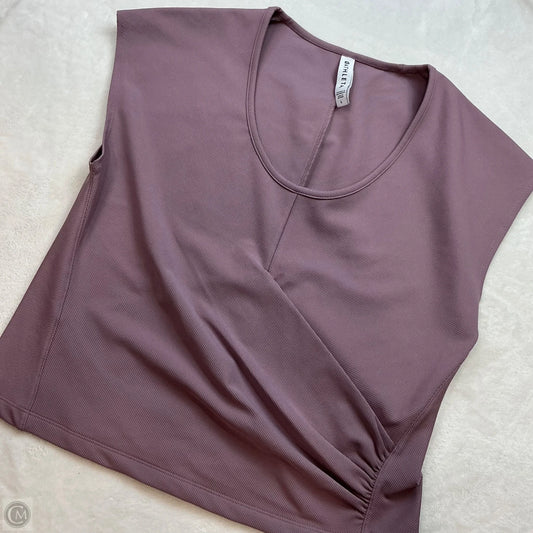 Athletic Top Short Sleeve By Athleta In Purple, Size: L