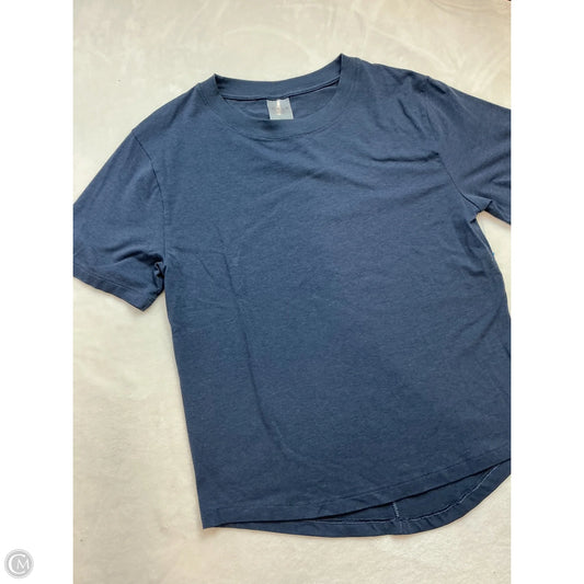 Athletic Top Short Sleeve By Calia In Navy, Size: Xs