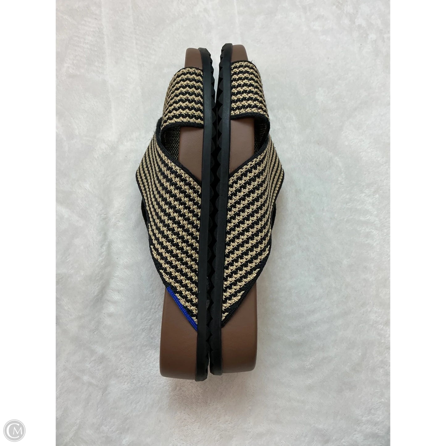 Sandals Flats By Rothys In Black & Brown, Size: 8