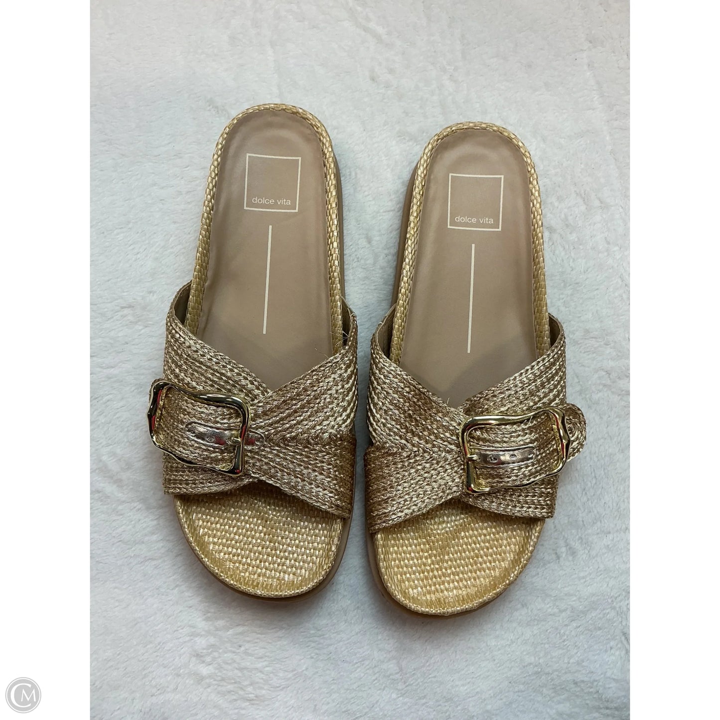 Sandals Flats By Dolce Vita In Gold, Size: 7.5
