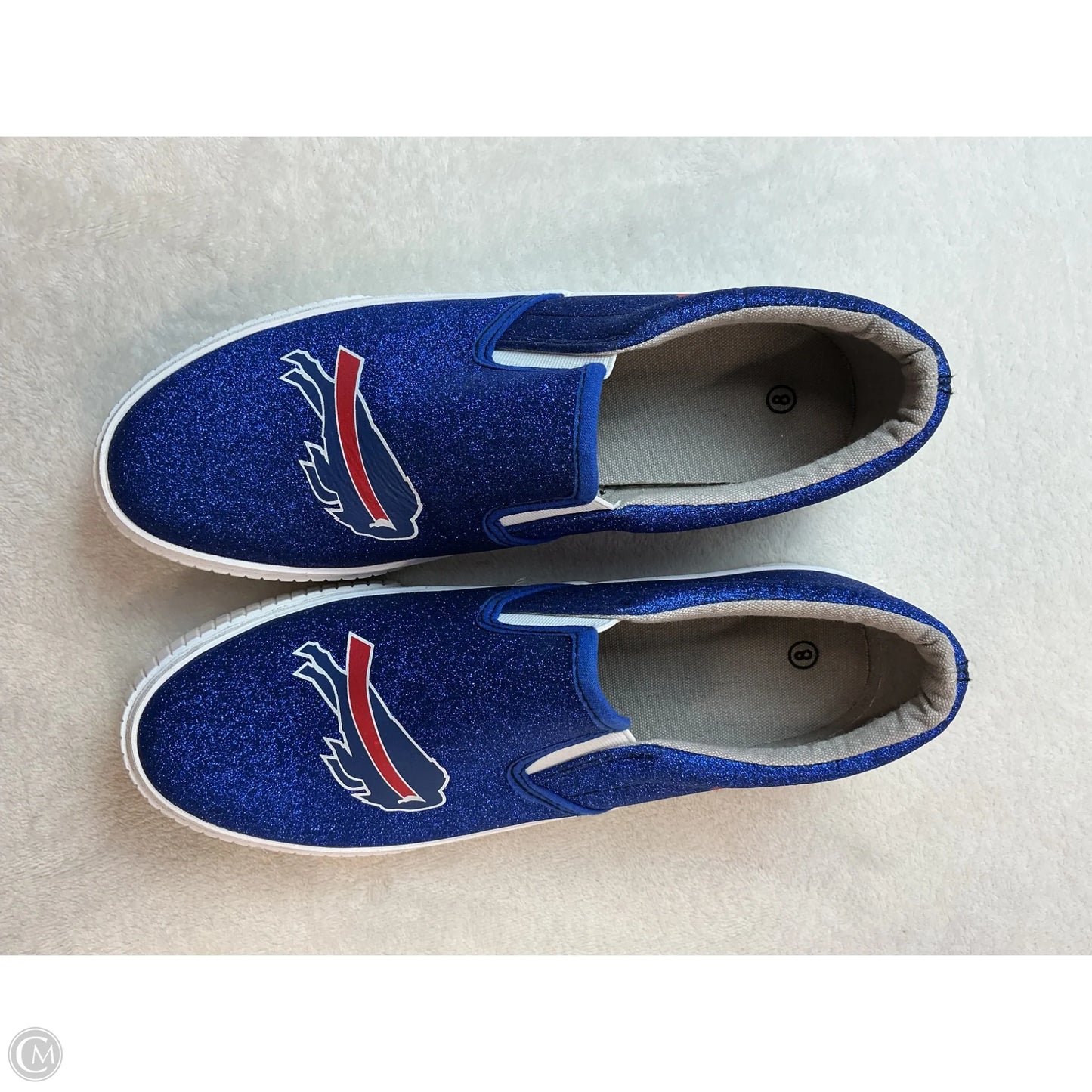 Shoes Flats By Clothes Mentor In Blue & Red, Size: 8