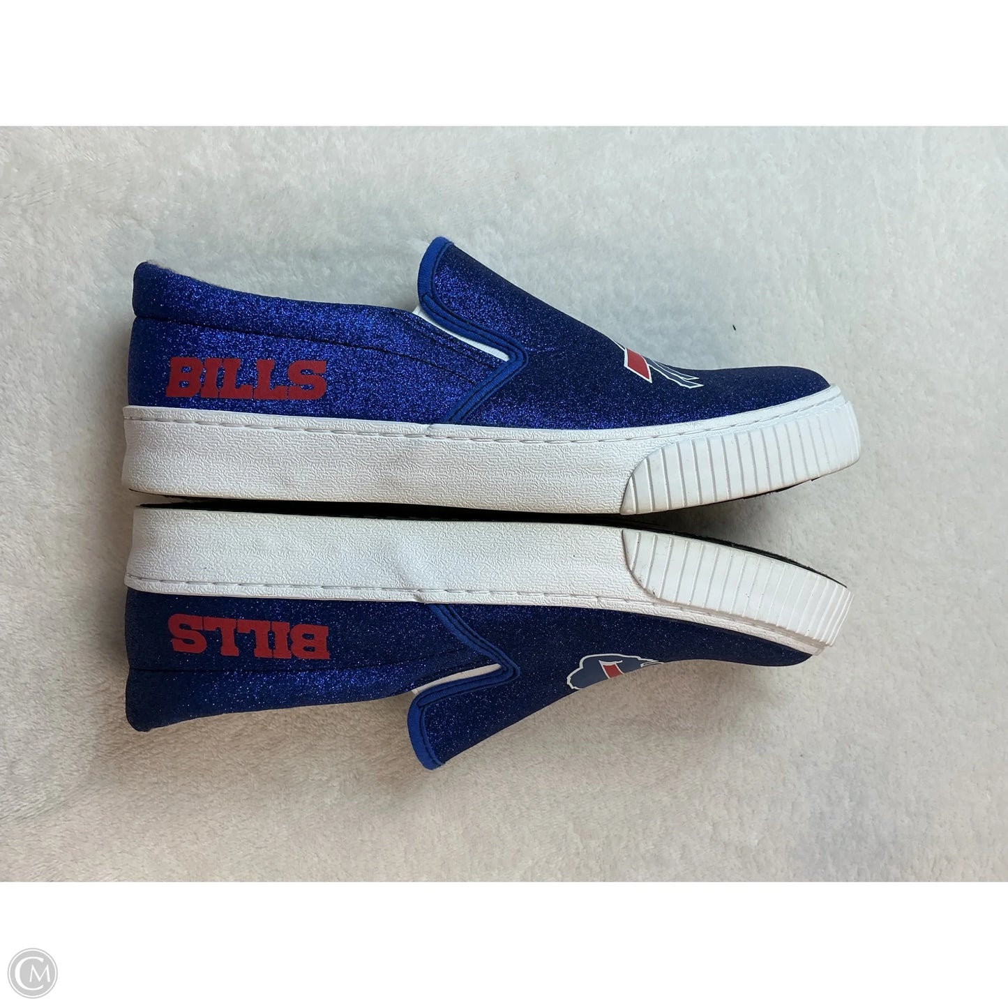 Shoes Flats By Clothes Mentor In Blue & Red, Size: 8