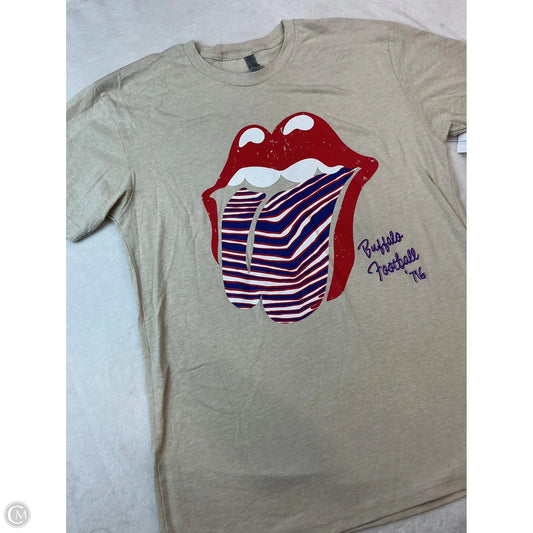 Top Short Sleeve By Clothes Mentor In Brown & Red, Size: M