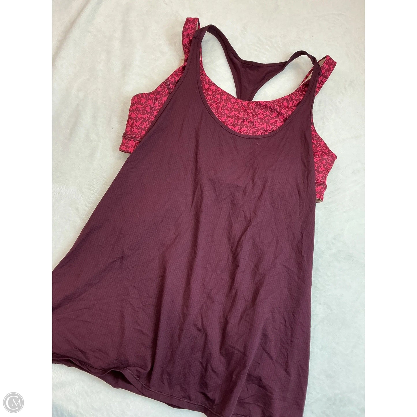 Tank Top By Lululemon In Maroon, Size: S
