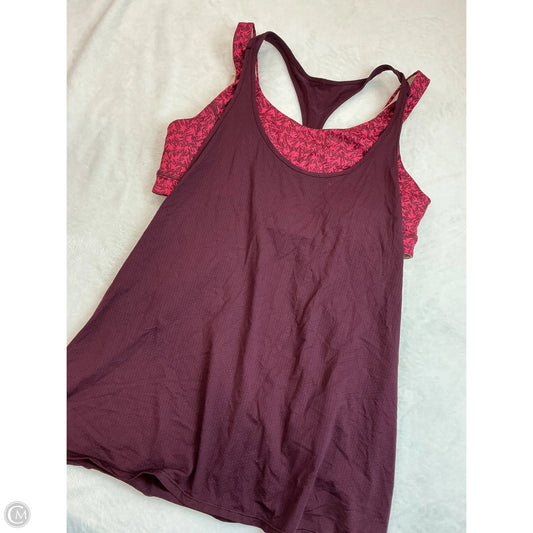 Tank Top By Lululemon In Maroon, Size: S