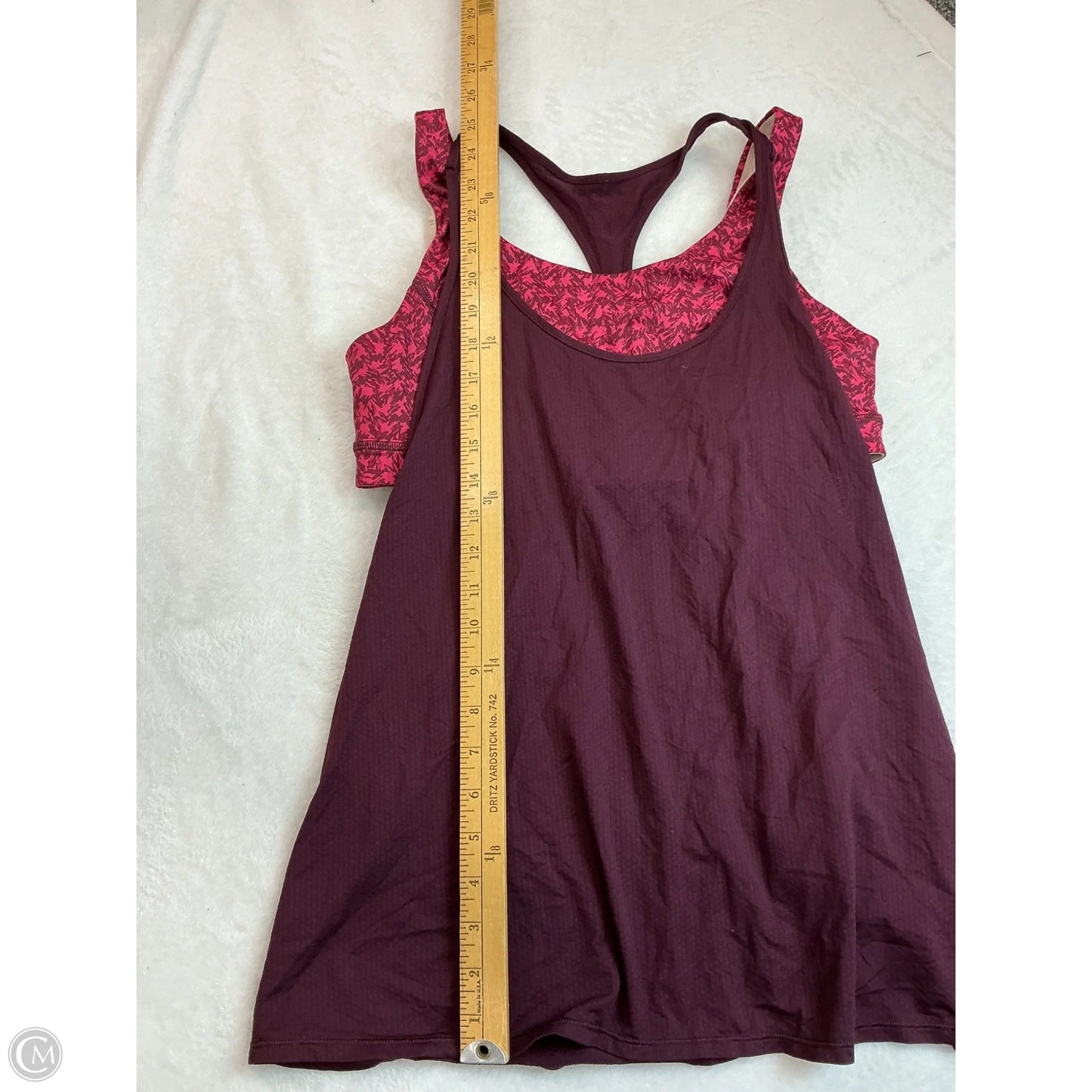 Tank Top By Lululemon In Maroon, Size: S