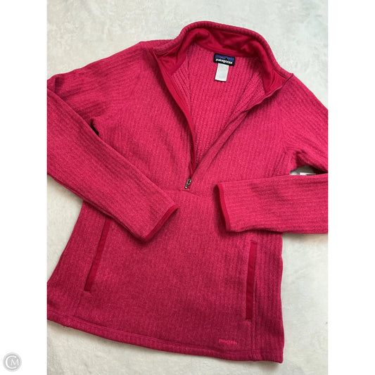 Athletic Sweatshirt Collar By Patagonia In Pink, Size: Xl