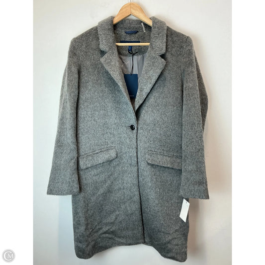Coat Wool By Cole-haan In Grey, Size: 6