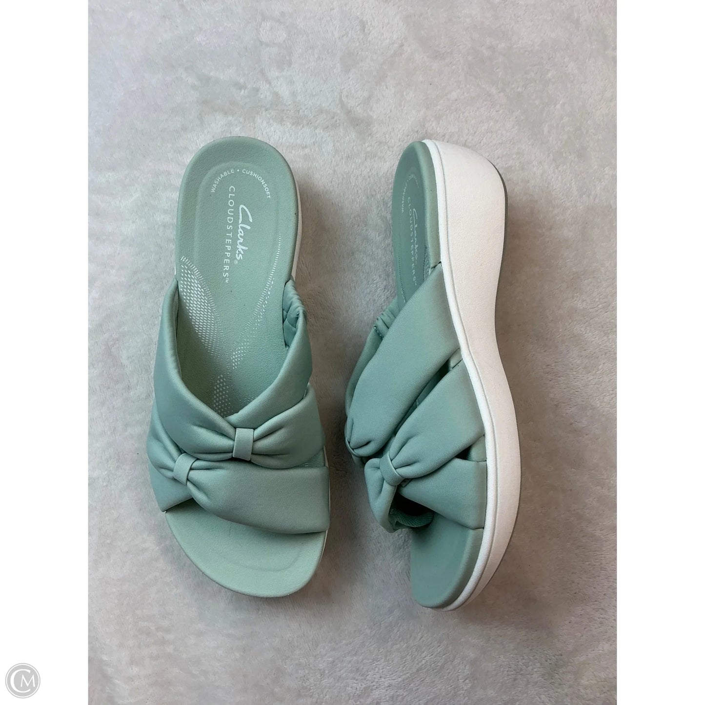 Sandals Flats By Clarks In Blue, Size: 7.5