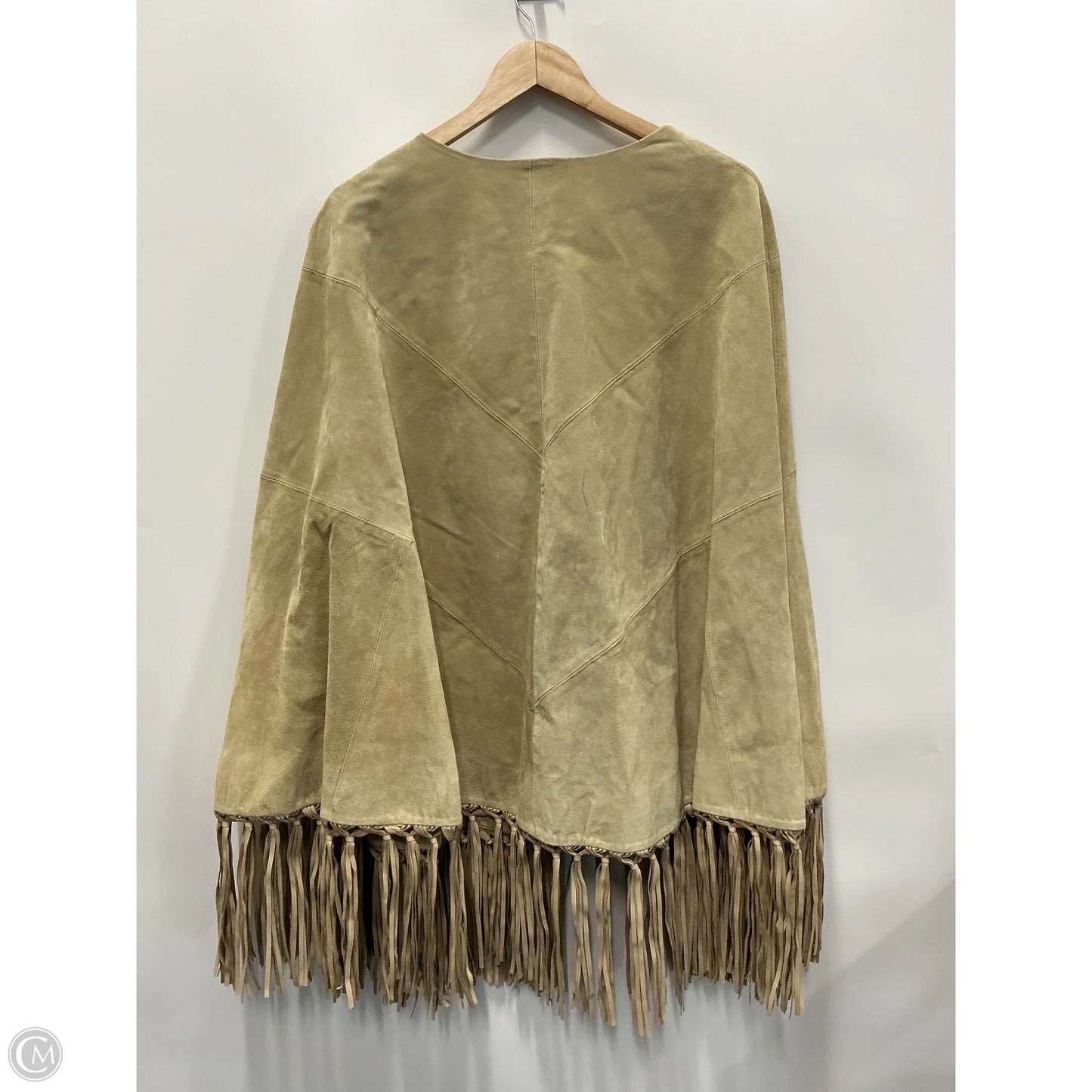 Coat Leather By Clothes Mentor In Beige