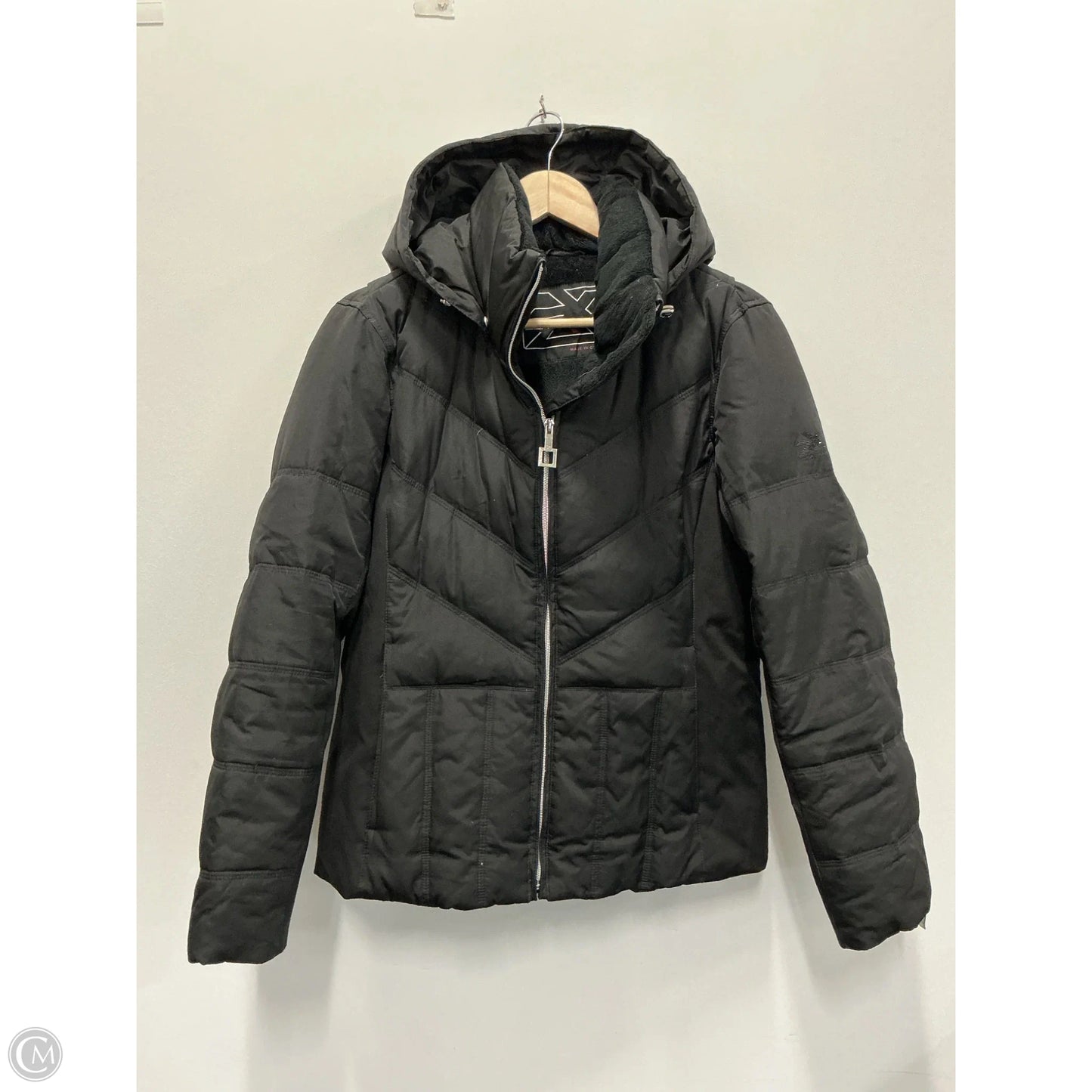 Coat Puffer & Quilted By Zero Xposure In Black, Size: S