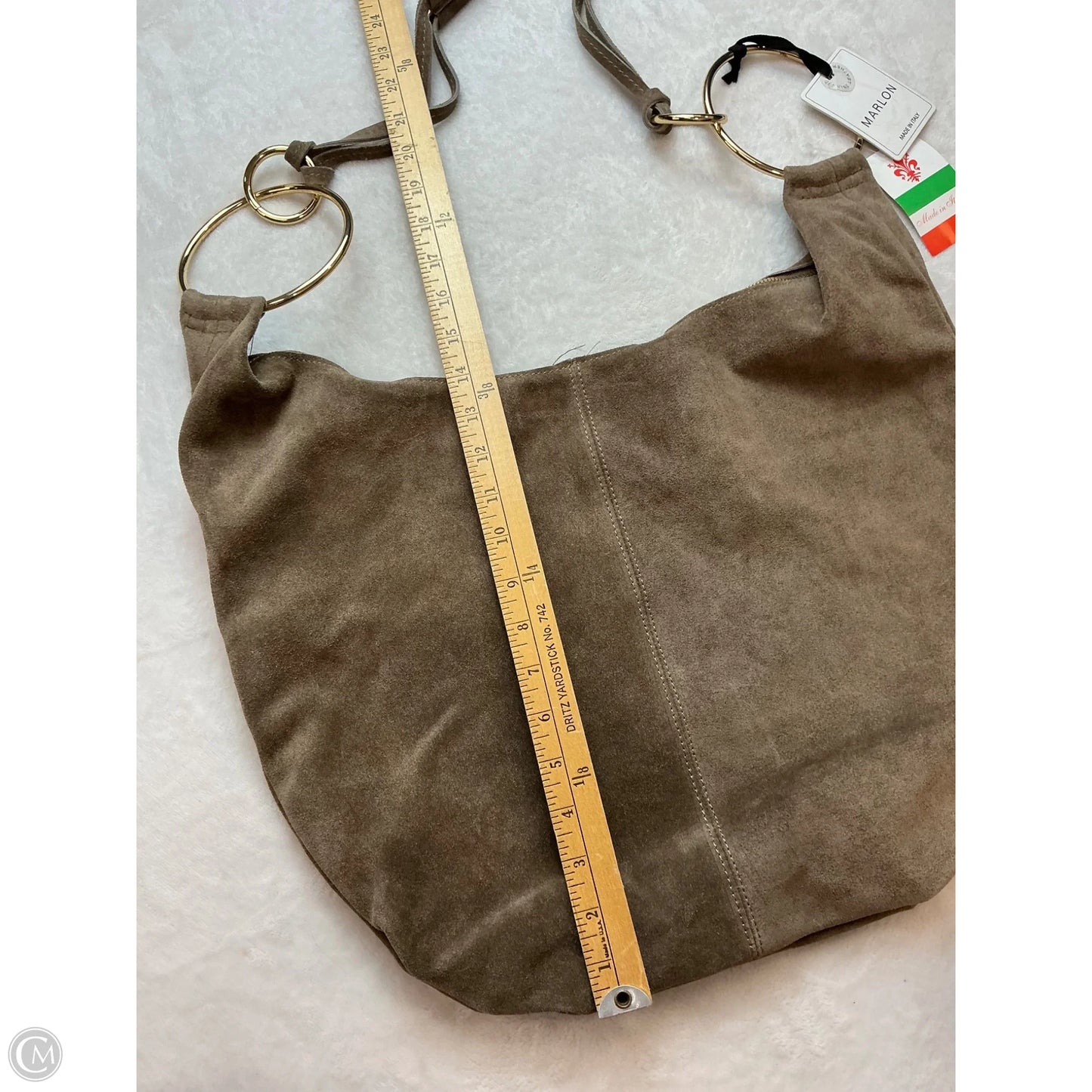 Handbag Leather By Clothes Mentor, Size: Medium