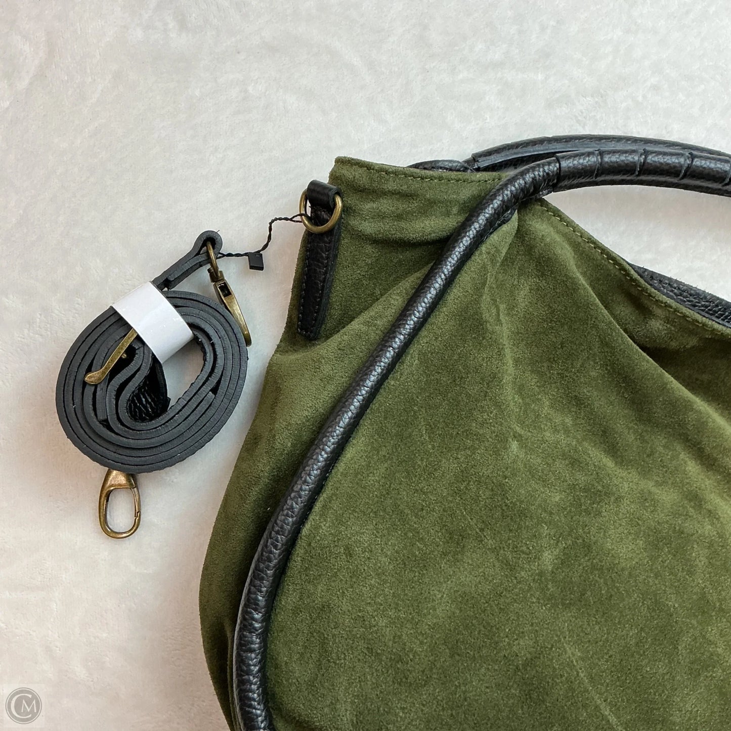 Handbag Leather By Clothes Mentor, Size: Medium