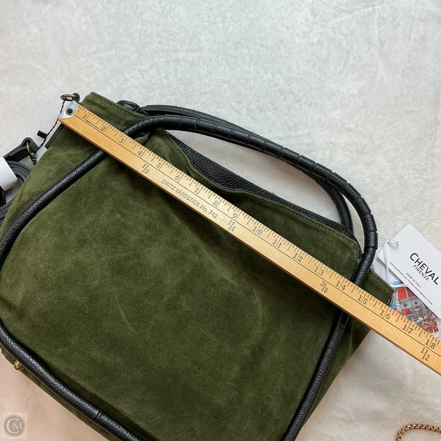 Handbag Leather By Clothes Mentor, Size: Medium
