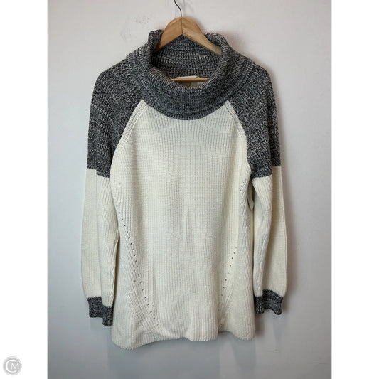 Sweater By Calvin Klein In Black & Cream, Size: Xl