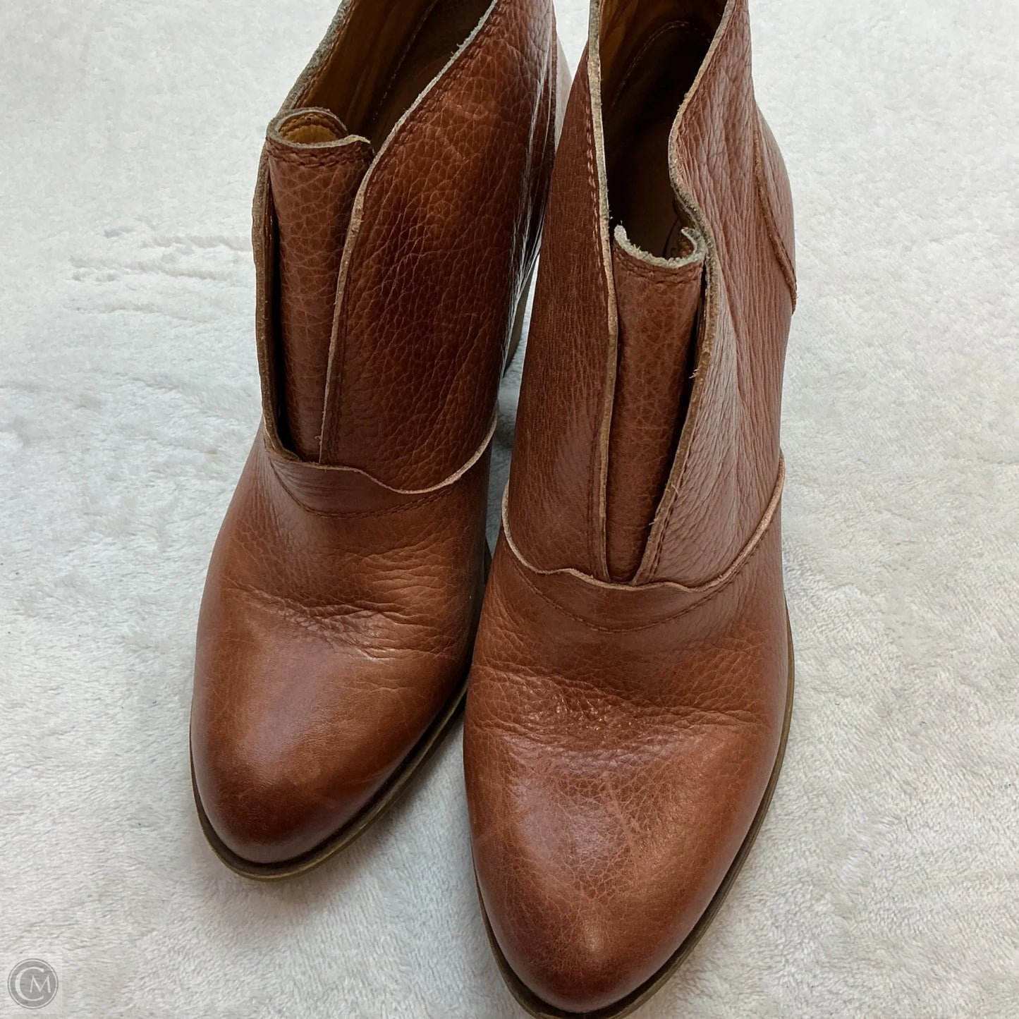 Boots Ankle Heels By Lucky Brand In Tan, Size: 9