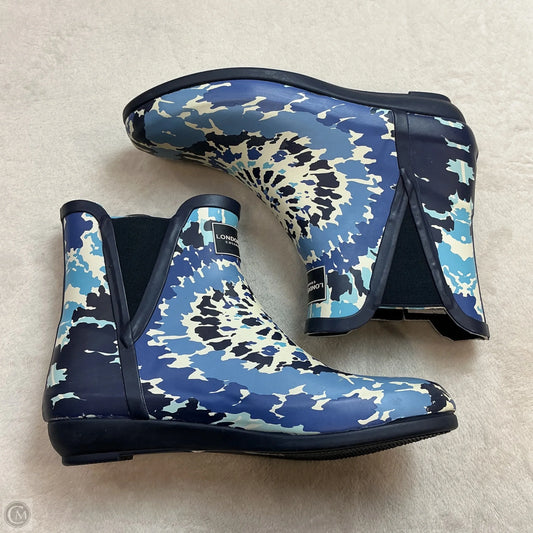 Boots Ankle Flats By London Fog In Blue, Size: 8