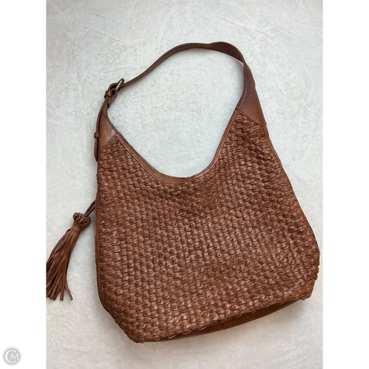 Handbag Leather By Clothes Mentor, Size: Medium