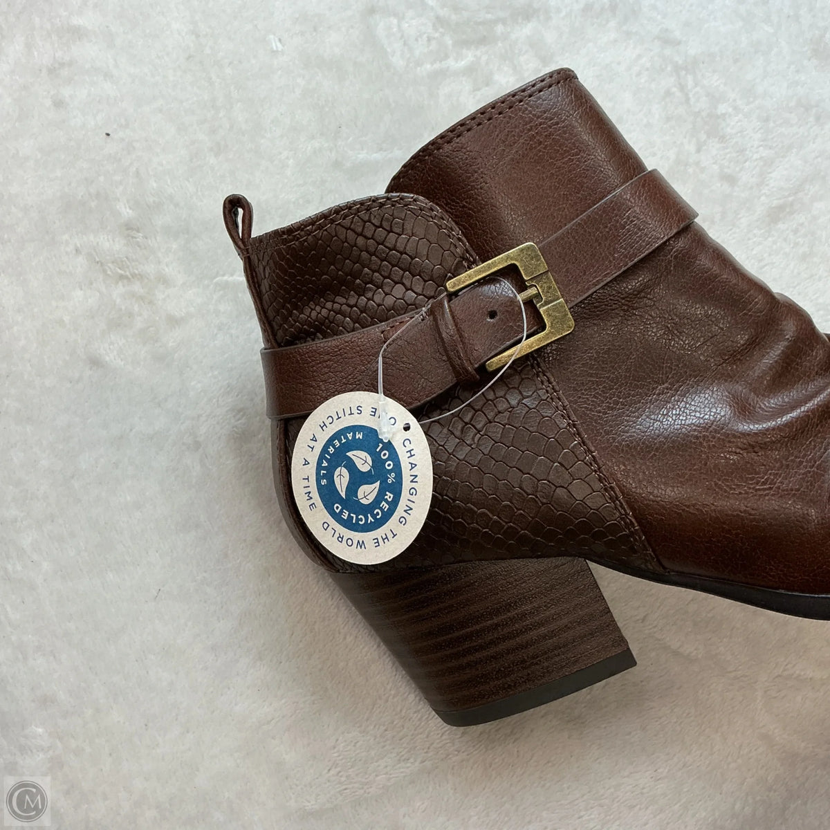 Boots Ankle Heels By Bare Traps In Brown, Size: 7