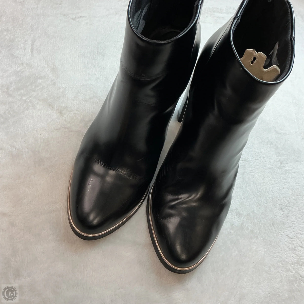 Boots Ankle Heels By Ted Baker In Black, Size: 7.5
