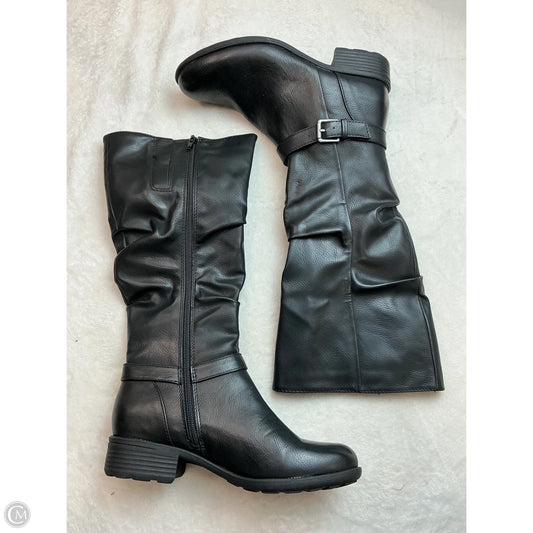 Boots Mid-calf Heels By Frye And Co In Black, Size: 6.5