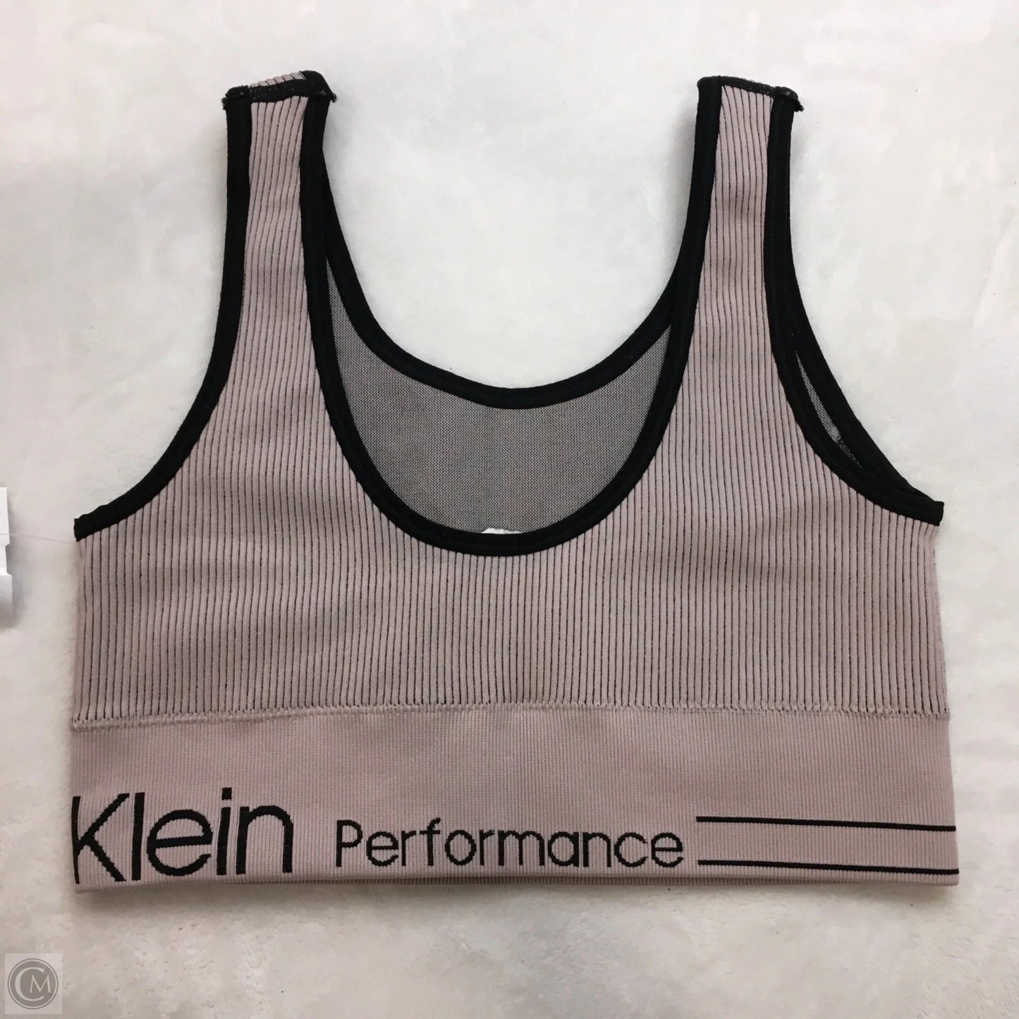 Athletic Bra By Calvin Klein In Ivory, Size: S