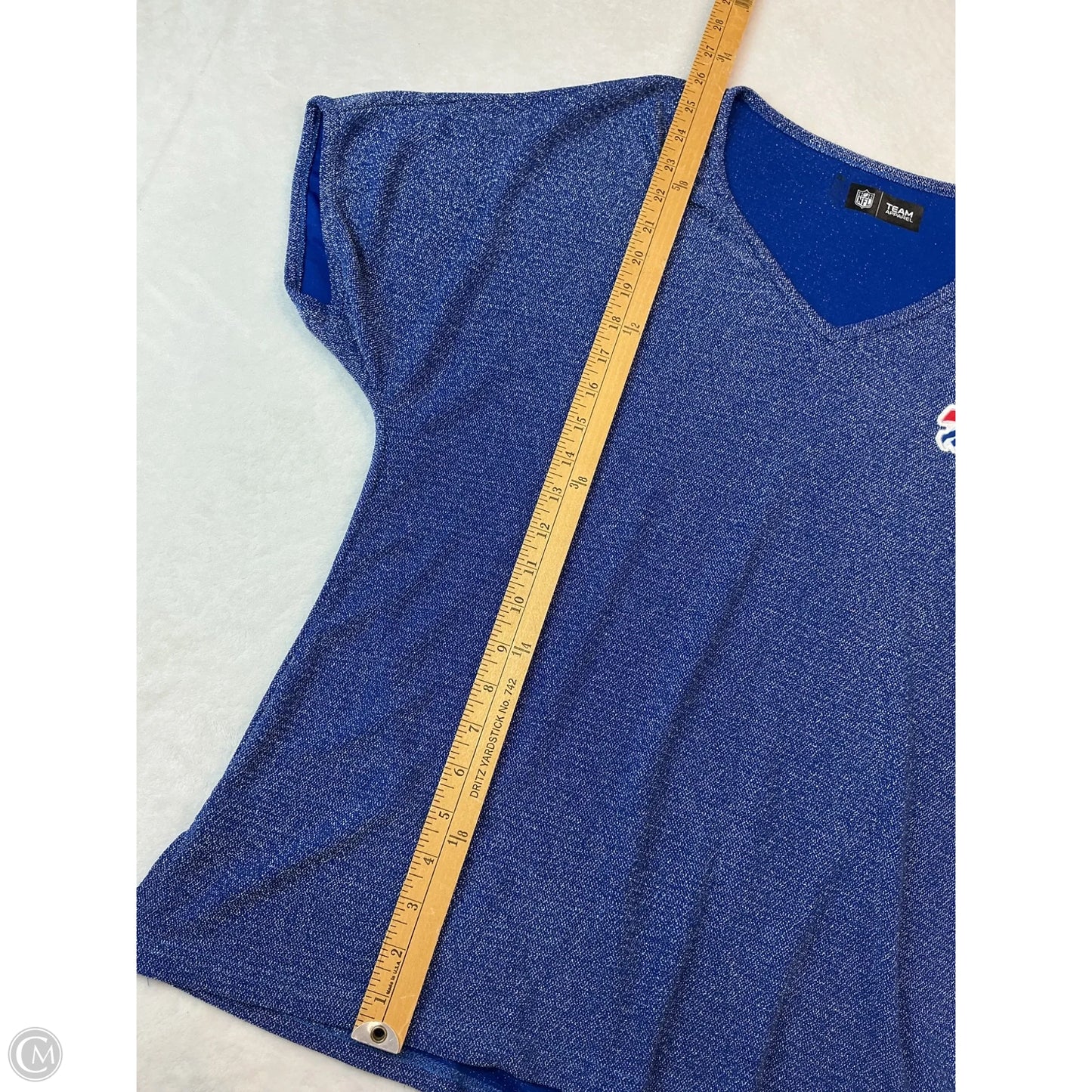 Top Short Sleeve By Nfl In Blue, Size: 2x