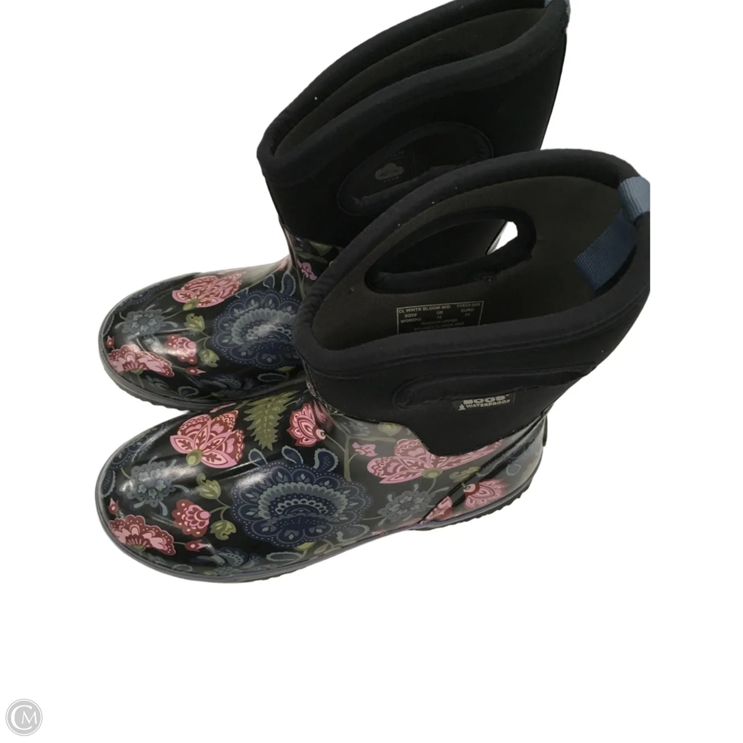 Boots Rain By Bogs In Floral Print, Size: 10