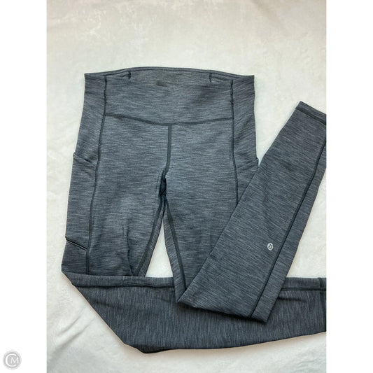 Athletic Leggings By Lululemon In Grey, Size: 6