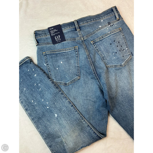 Jeans Skinny By Gap In Blue Denim, Size: 12