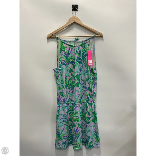 Dress Designer By Lilly Pulitzer In Green & Purple, Size: S